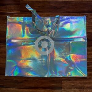 Target Holographic Rainbow Tote Bag with Bullseye